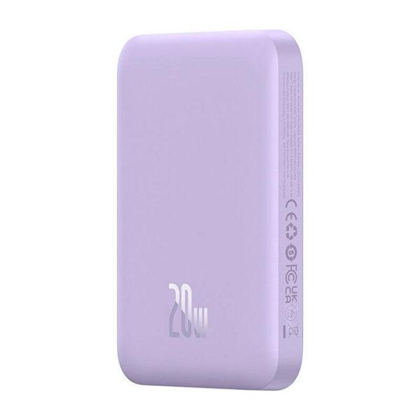 Powerbank mini Baseus 6000 mAh 20W (fioletowy) - obrazek 3