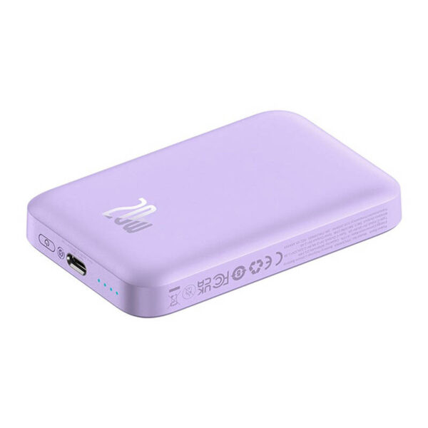 Powerbank mini Baseus 6000 mAh 20W (fioletowy) - obrazek 7