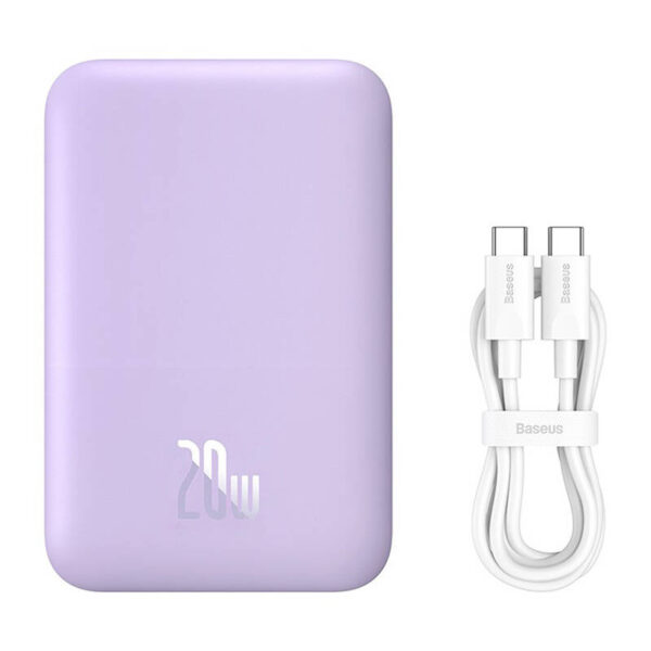 Powerbank mini Baseus 6000 mAh 20W (fioletowy) - obrazek 9