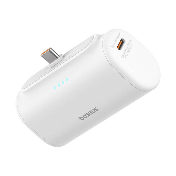 Powerbank Baseus Compact 5000mAh, 20W, USB-C (biały) - obrazek 3