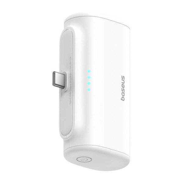 Powerbank Baseus Compact 5000mAh, 20W, USB-C (biały) - obrazek 5