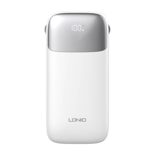 Powerbank LDNIO PQ20 22.5W 20000mAh USB-C, lightning (biały) - obrazek 3