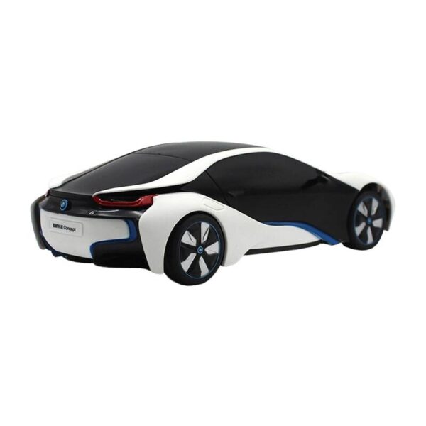 Samochód zdalnie sterowany RASTAR R/C 1:24 BMW i8- wrażliwy na promieniowanie UV (biało-żółty) - obrazek 4