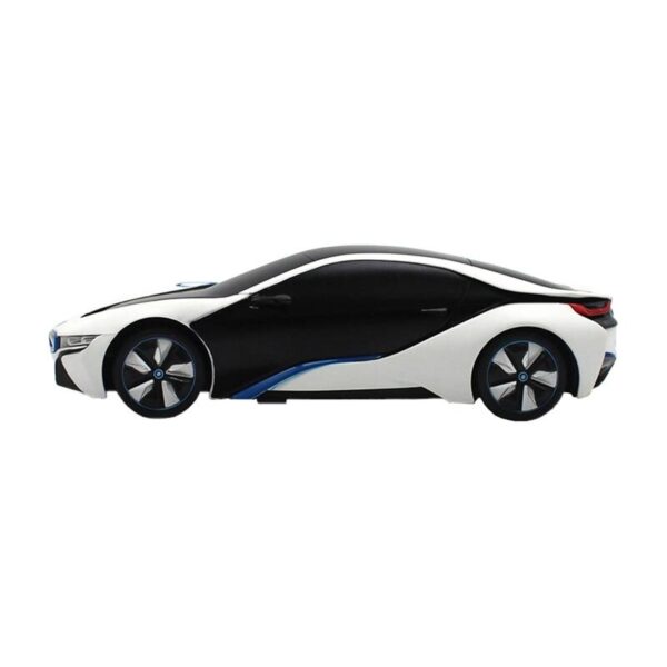 Samochód zdalnie sterowany RASTAR R/C 1:24 BMW i8- wrażliwy na promieniowanie UV (biało-żółty) - obrazek 6