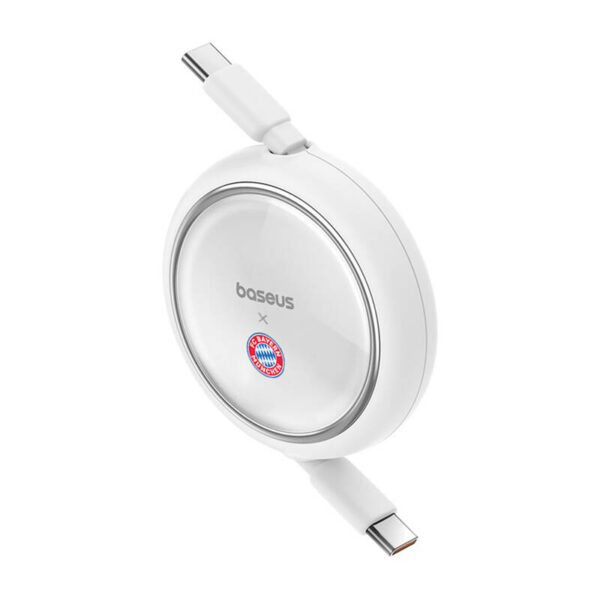 Baseus Kabel ładowania USB-C do USB-C 100W (biały) Edycja Bayern - obrazek 2