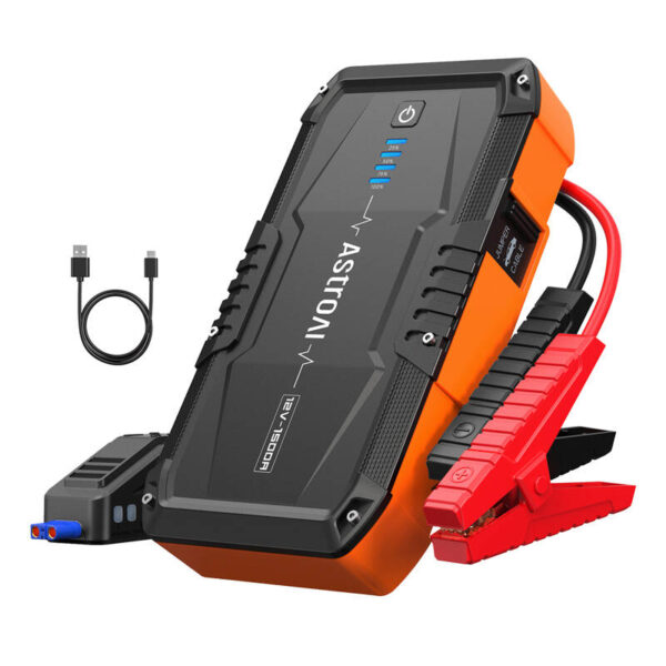 AstroAI S8 3w1: Jump starter 1500A + Powerbank 10000mAh + Światło awaryjne - obrazek 2