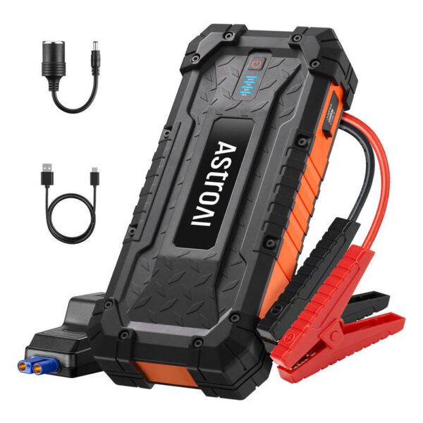 AstroAI S8 Ultra 3w1: Jump starter 4000A + Powerbank 24000mAh + Światło awaryjne - obrazek 2