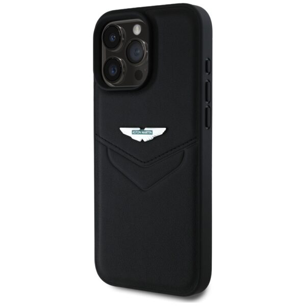 Etui Aston Martin HC Leather Victory      Design do iPhone 16 Pro czarny - obrazek 2