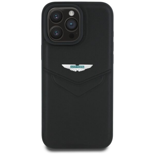 Etui Aston Martin HC Leather Victory      Design do iPhone 16 Pro czarny - obrazek 3