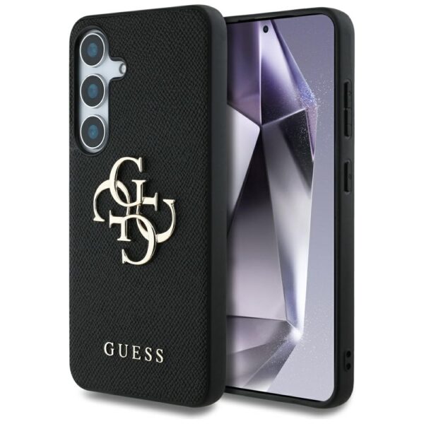 Etui Guess Grained Big 4G Logo Small      Classic Logo do Samsung Galaxy S25 czarny