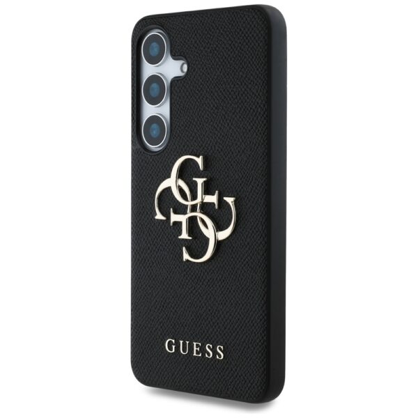 Etui Guess Grained Big 4G Logo Small      Classic Logo do Samsung Galaxy S25 czarny - obrazek 2