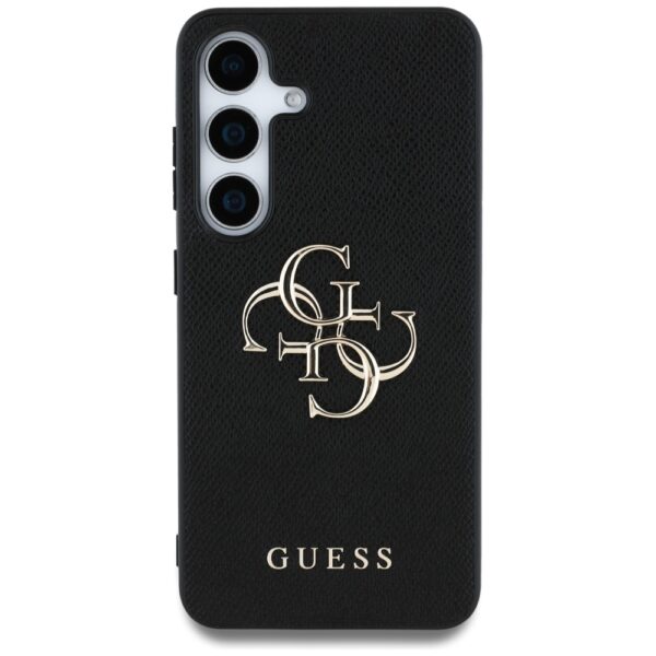 Etui Guess Grained Big 4G Logo Small      Classic Logo do Samsung Galaxy S25 czarny - obrazek 3