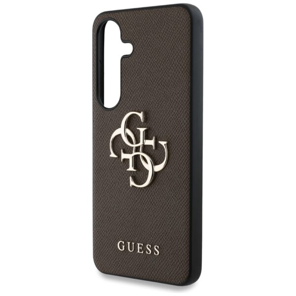 Etui Guess Grained Big 4G Logo Small      Classic Logo do Samsung Galaxy S25+ brązowy - obrazek 6