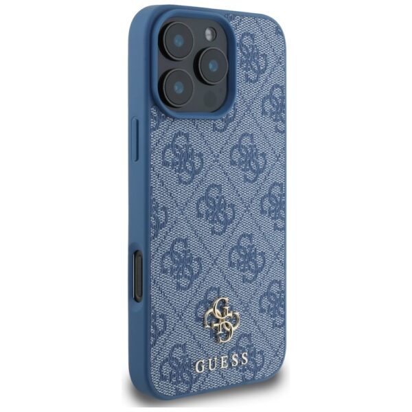 Etui Guess HC PU 4G Small 4G and Classic  do iPhone 16 Pro Max MagSafe niebieski - obrazek 4