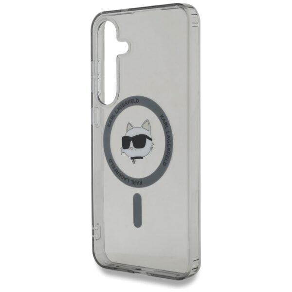 Etui Karl Lagerfeld Button Choupette      Head Printed Logo MagSafe do Samsung Galaxy S25 czarny - obrazek 6