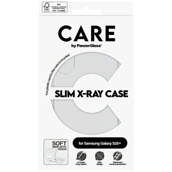 Etui CARE by PanzerGlass Fashion X-Ray    do Samsung Galaxy S25+ przezroczysty - obrazek 4