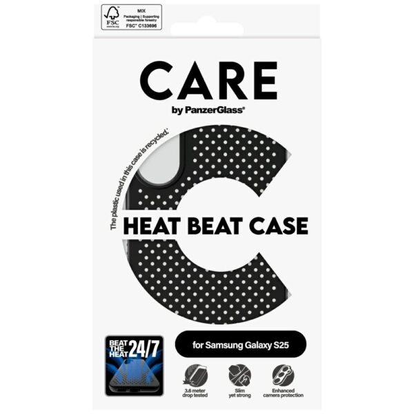 Etui CARE by PanzerGlass Feature Heat     Beat do Samsung Galaxy S25 czarny - obrazek 4