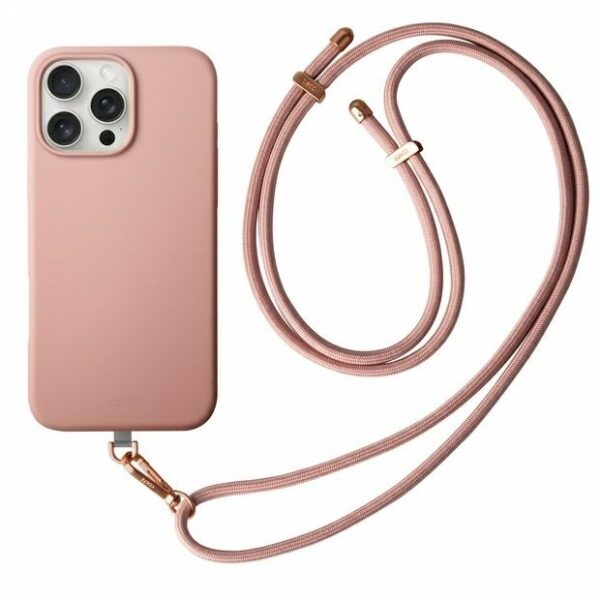 UNIQ etui Coehl Creme iPhone 16 Pro Max 6.9" Magnetic Charging różowy/ballet pink